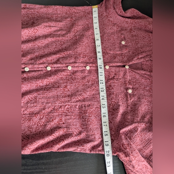 Orvis Women's Dusty Rose Button-Front  100% Cotton Blouse Shirt Top M - Picture 3 of 7